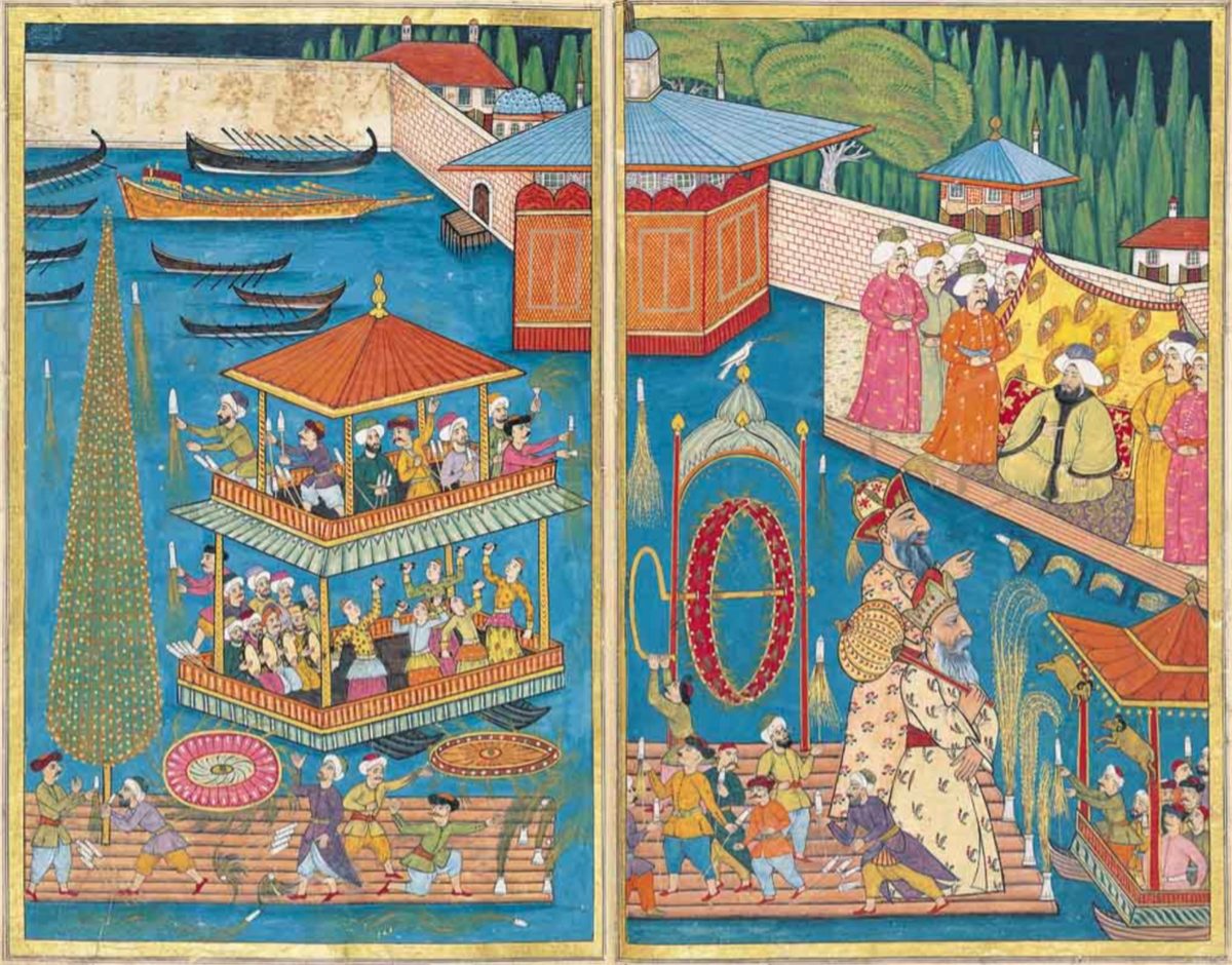 1720 şenliklerini anlatan Surname-i Vehbi'den bir alay sahnesi