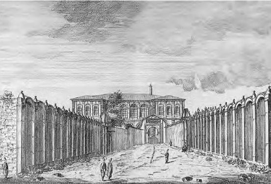 Mahmud Raif Efendi'nin XVIII. yüzyıl sonunda yayımlanan eserinde Mühendishane binasının tasviri