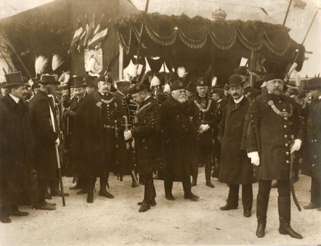 Thököly İmre'nin naaşının 1906'da Késmárk'a ulaşmasını gösteren resim