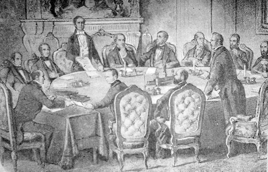 1856 Paris Antlaşması'nın ilk sayfası