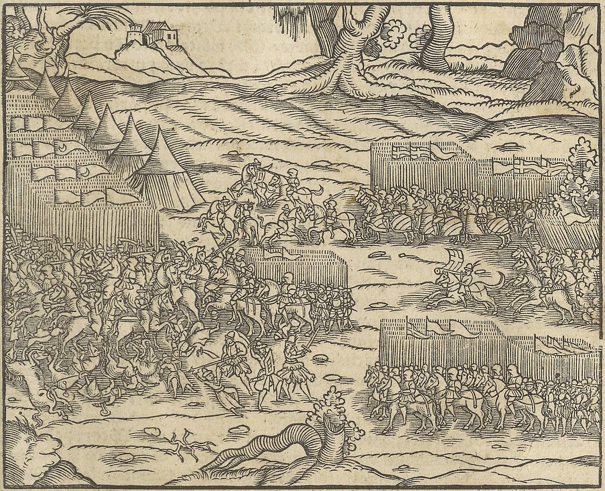 1564 tarihli Lehçe bir dünya kroniğinde Varna Savaşı tasviri
