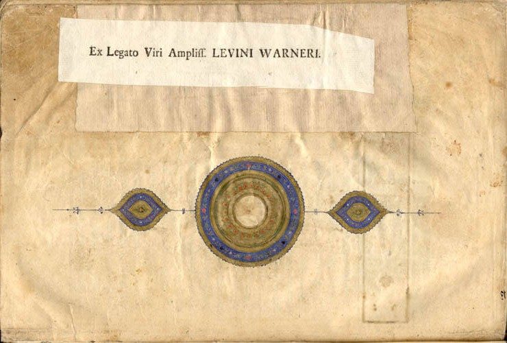 Levinus Warner ile ilişkilendirilen bir el yazması sayfası