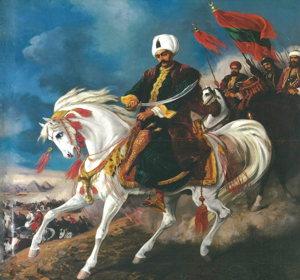 Yavuz Sultan Selim'in Mısır seferini gösteren tasvir